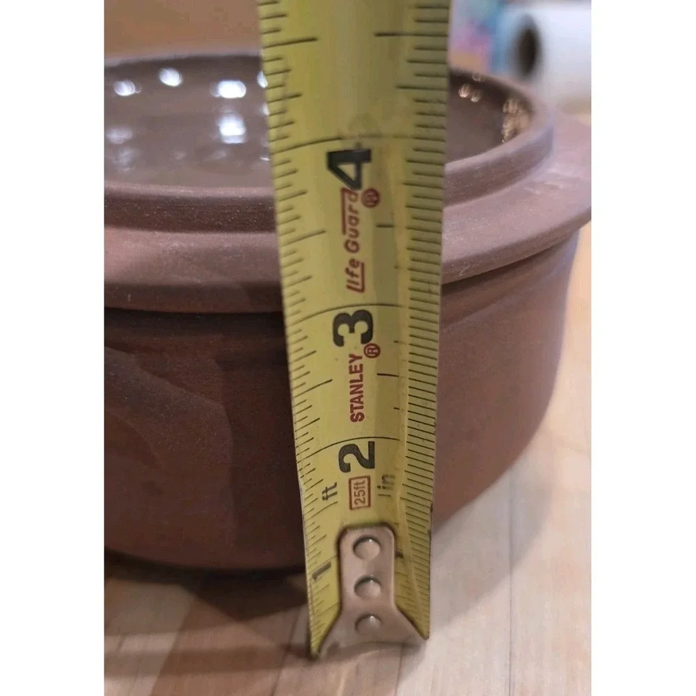 Lot 2 Crate & Barrel Terracotta Covered Casserole Dish Cottagecore Rustic Tuscan